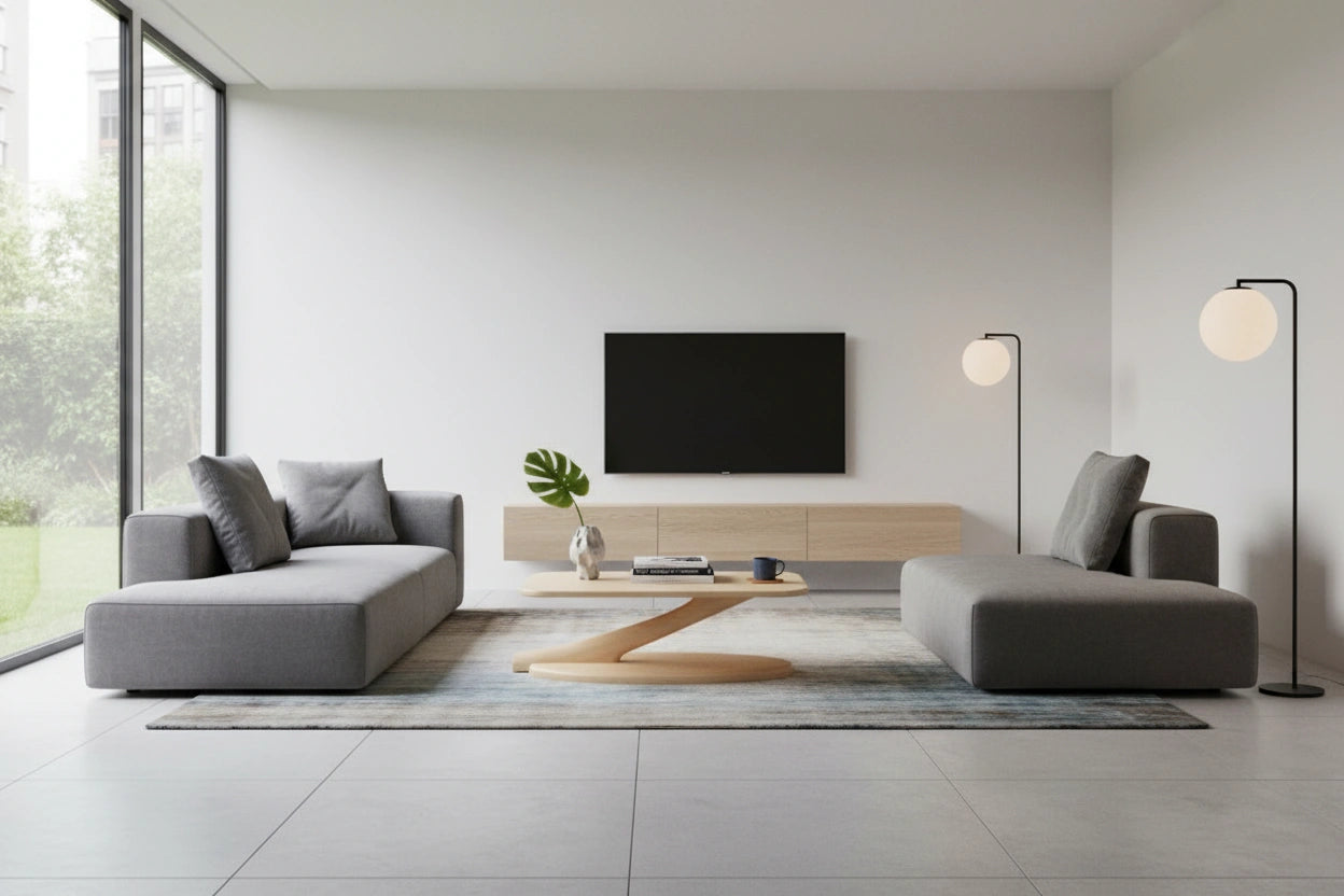 Cantilever Coffee Table Solid Wood- Maple