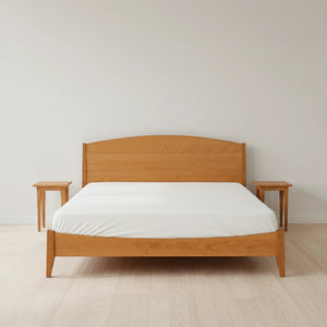 Shaker Platform Bed - Solid Wood Bed Frame Cherry