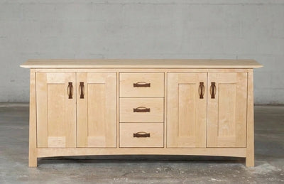 Enso Solid Wood Credenza, Buffet - Handmade - Maple