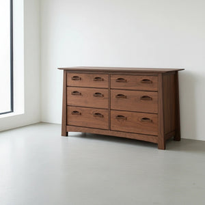 Enso 6/8-Drawer Dresser - Handmade Solid Wood Bedroom Chest | TY Fine Furniture Columbus- Walnut