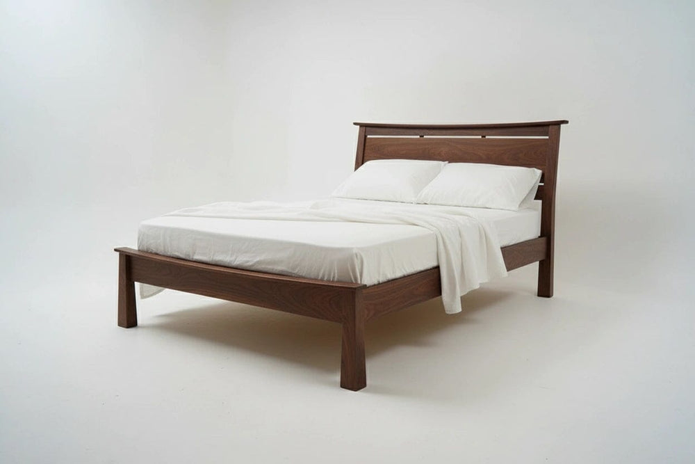 Enso platform bed in solid walnut