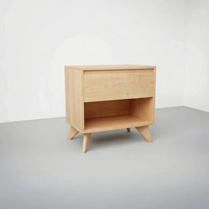 Modern Cube Side Table - Maple