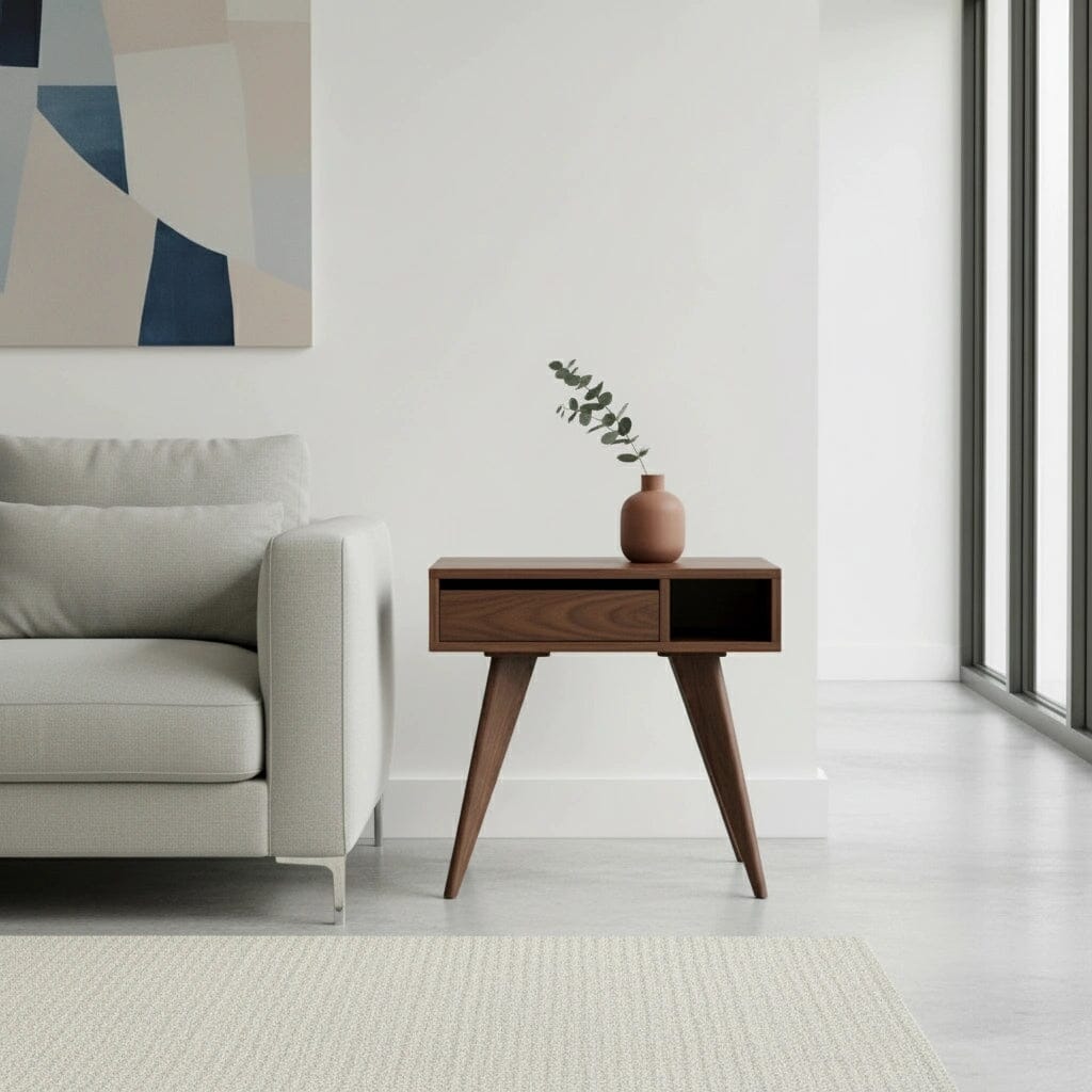 Side Table in Walnut - Solid Wood | Columbus OH