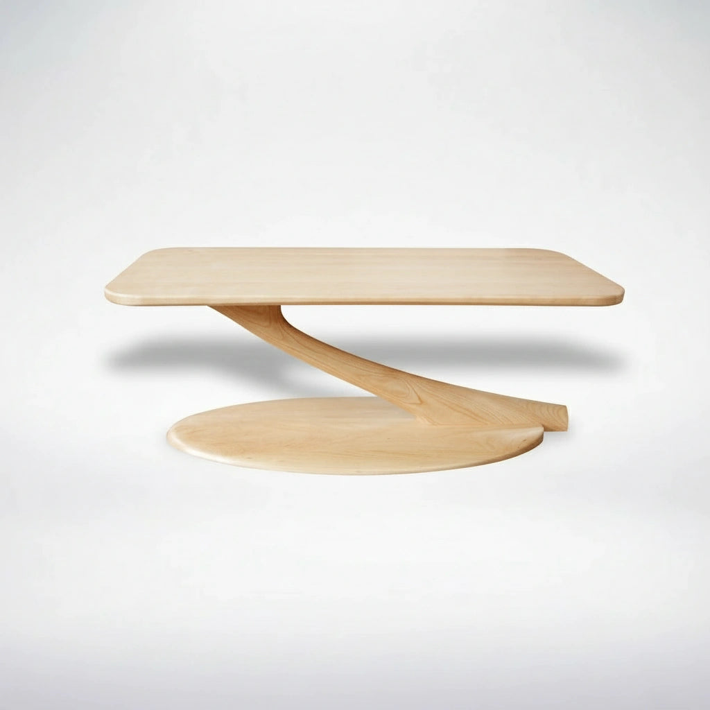 Cantilever Coffee Table Solid Wood- Maple