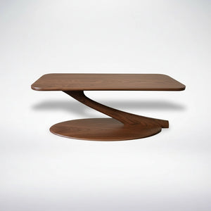 Cantilever Coffee Table Solid Wood - Walnut