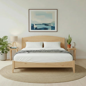 Shaker Platform Bed - Solid Wood Bed Frame Maple