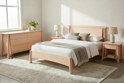 Sunrise Platform Bed - Maple