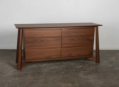 Sunrise Dresser - Solid Wood Walnut Dresser