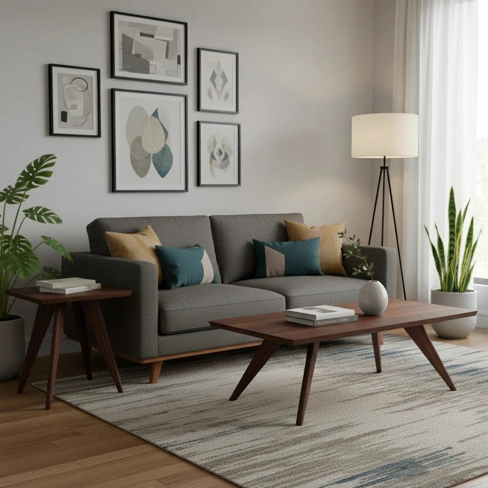 Solid wood coffee table and side tables by TY Fine Furniture