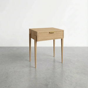 Apollo Solid Wood Side Table - Handcrafted in Columbus, Ohio - White Oak