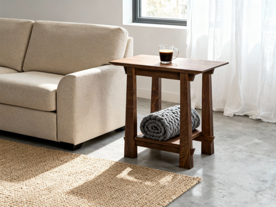 Horizon Side Table Solid Wood - Walnut