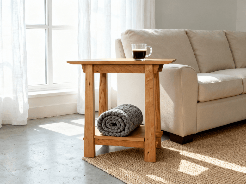 Horizon Side Table in Cherry - Solid Wood | Columbus OH