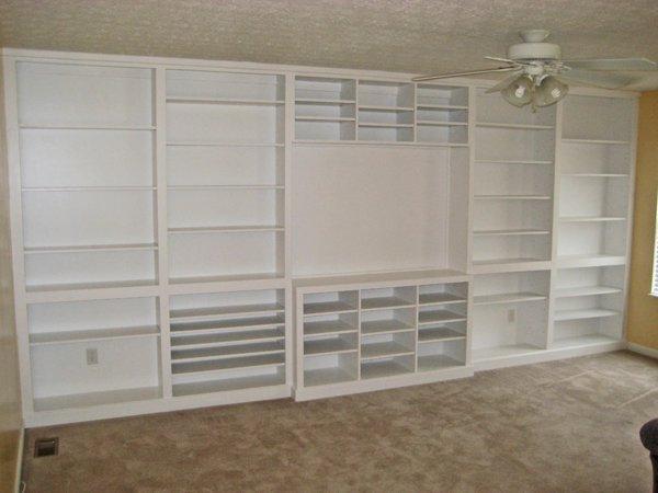 Built in Entertainment Center and Bookcases