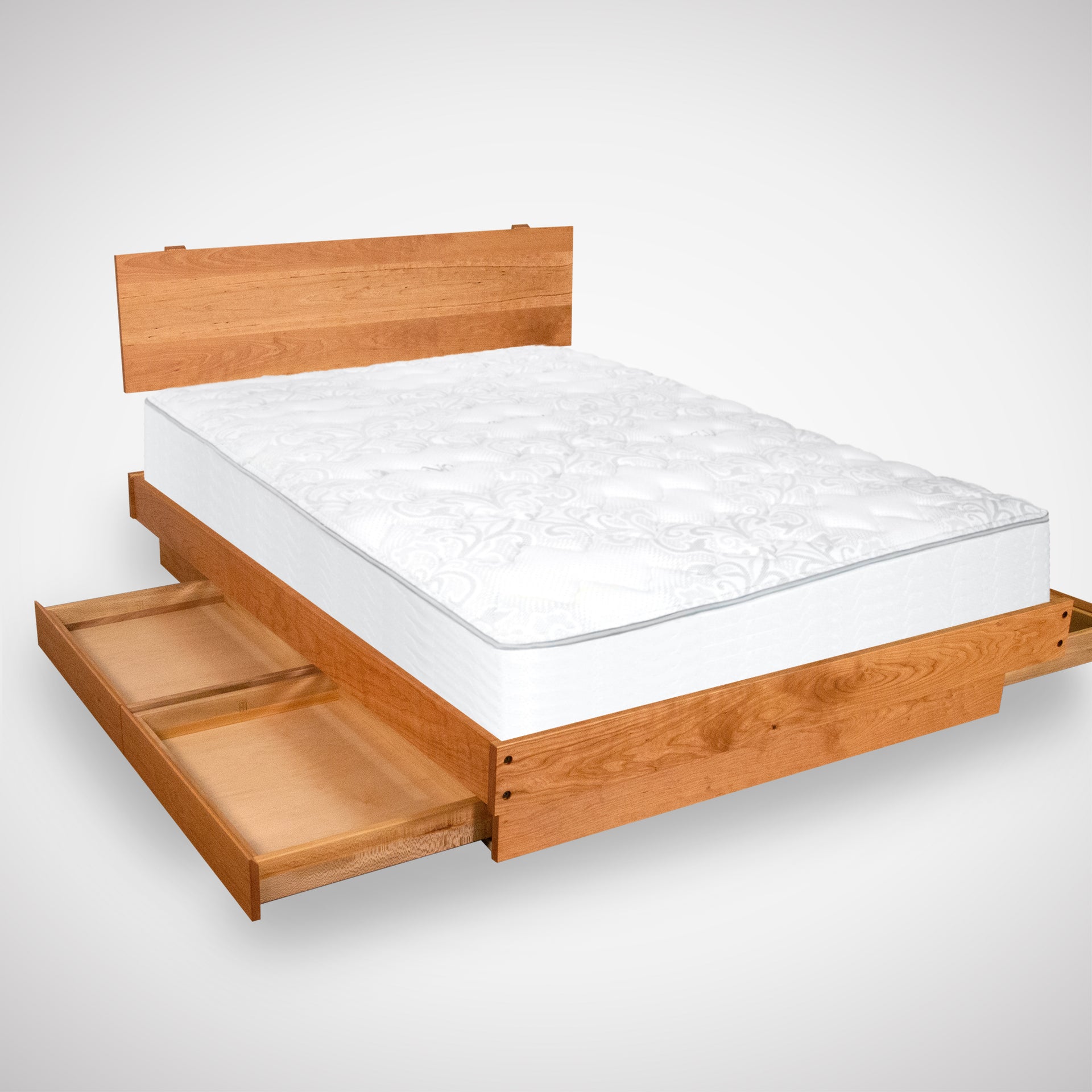 Essentials Solid wood storage platform bed