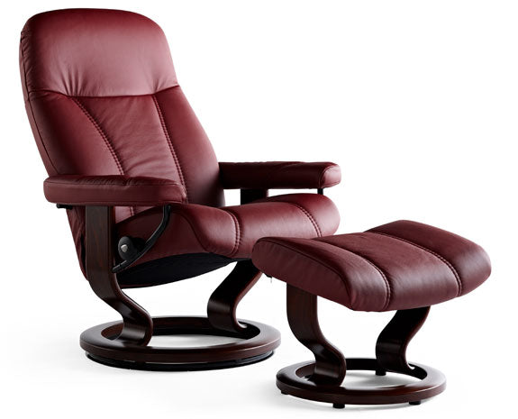 Stressless Consul Recliner with Ottoman