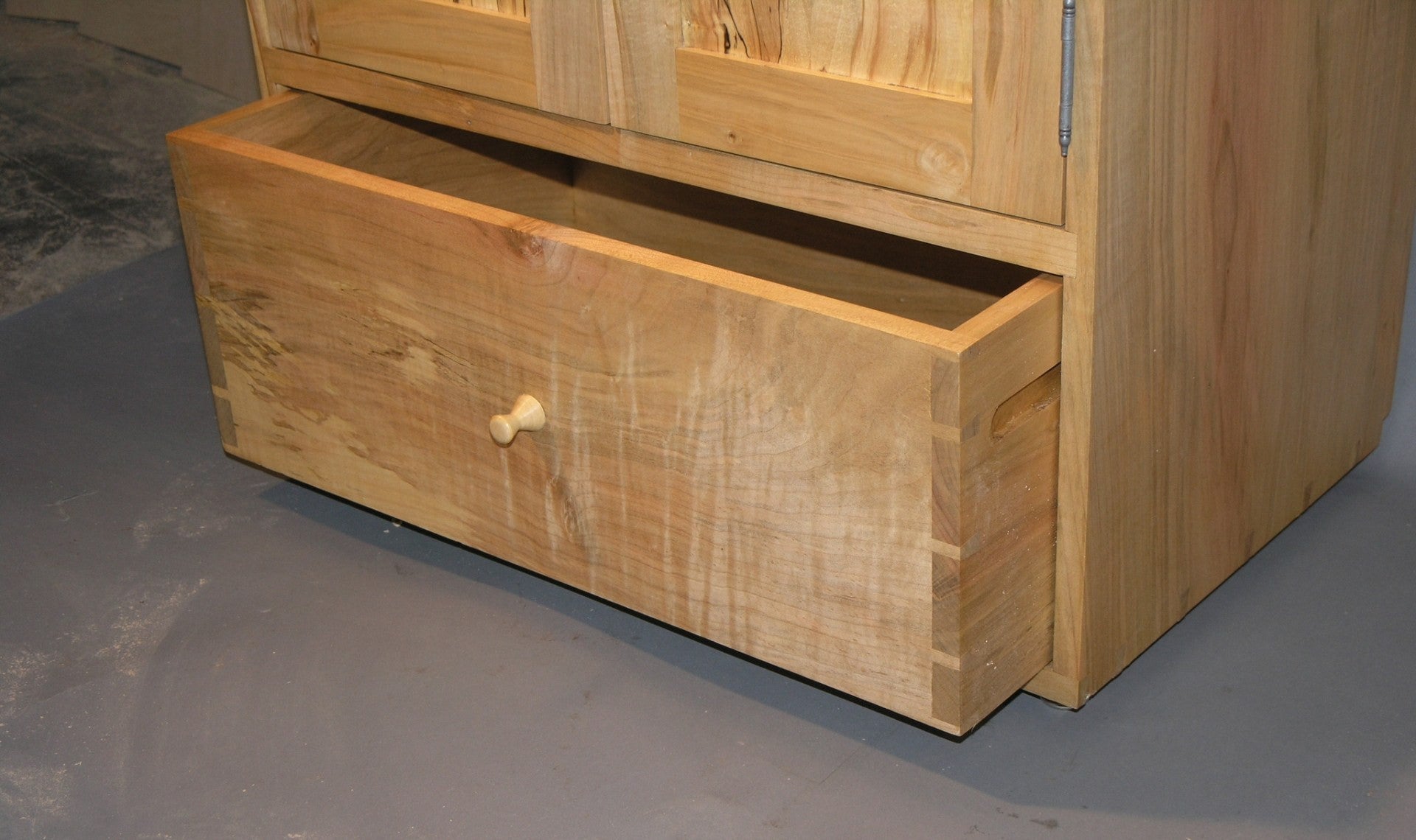 Custom Spalted Maple Cabinet