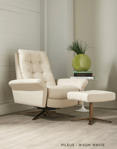 American Leather PILEUS Comfort Air Chair & Ottoman
