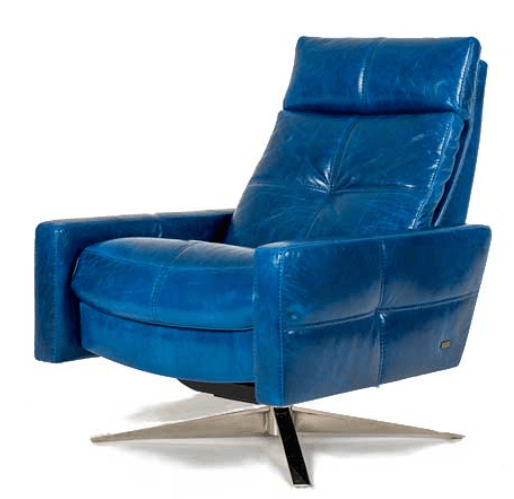 American Leather RAINIER Comfort Air Chair & Ottoman