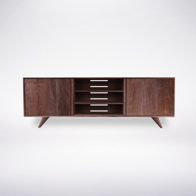 Modern Entertainment Console - Solid Wood Modern Furniture