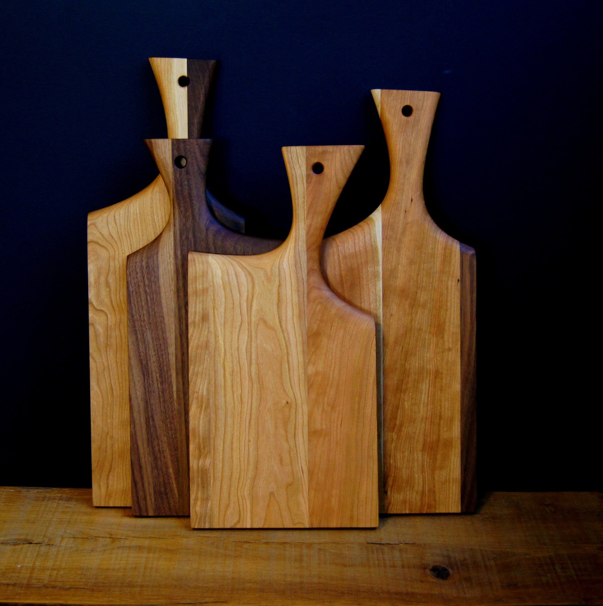 Paddle Mixed Wood Cutting Board