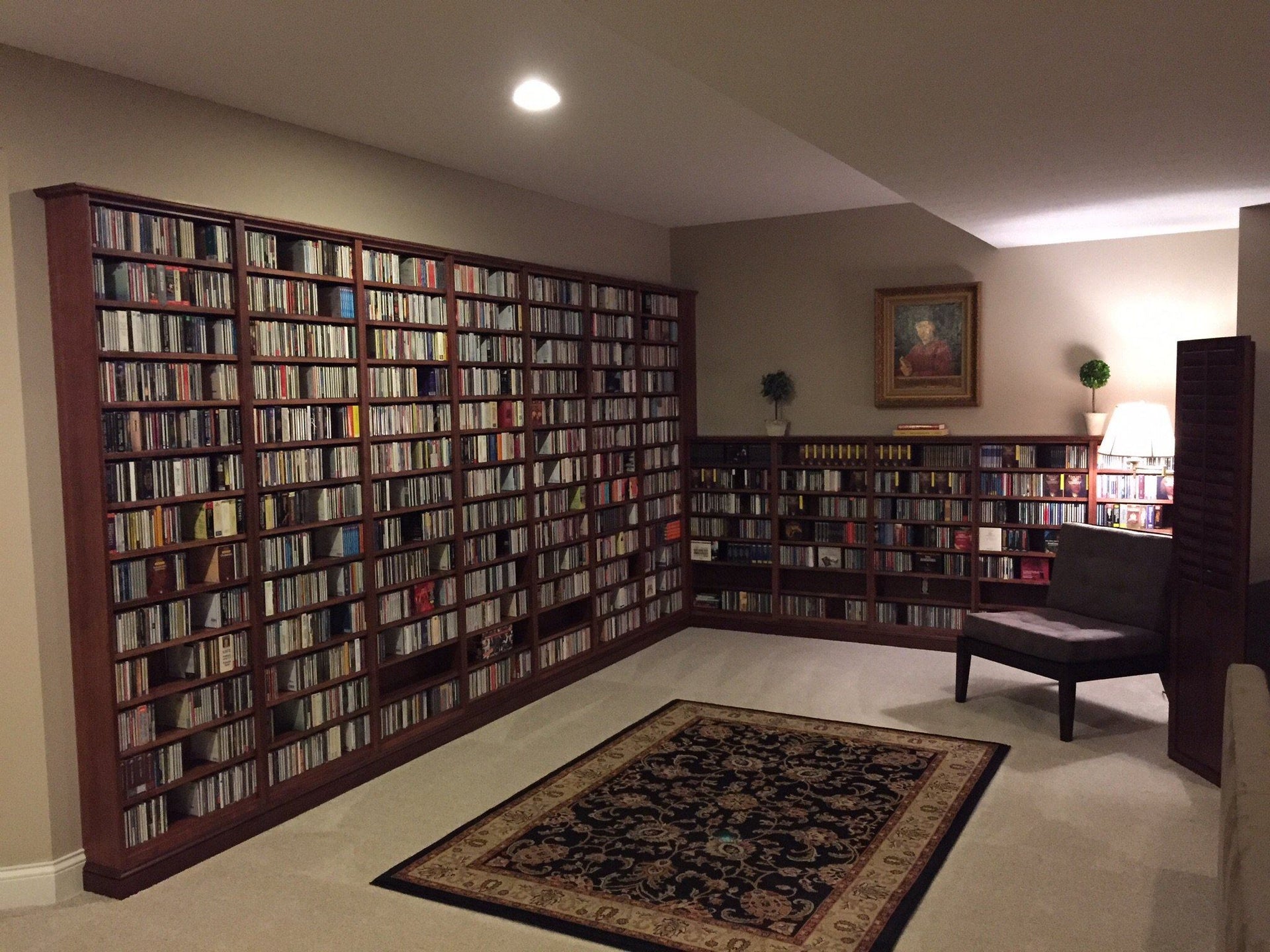 Custom Bookcases for CD Collector