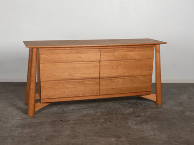 Sunrise Dresser - Solid Wood Cherry Dresser