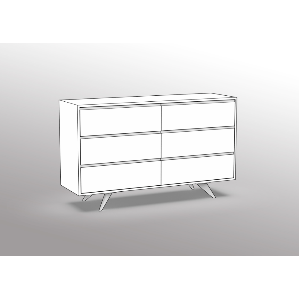Customizable Modern Dresser: 2 Column / 3 Row - Customer's Product with price 5990.78